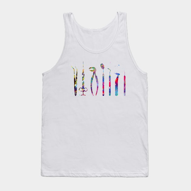 Dentist Tools Tank Top by erzebeth